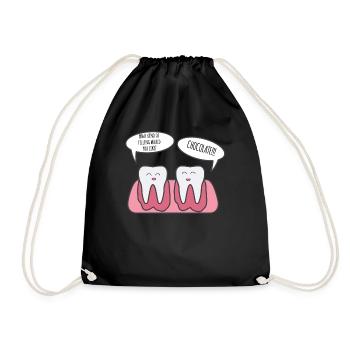 Dentist - Dentist T-Shirt - Saying - Funny - Drawstring Bag - black - Front