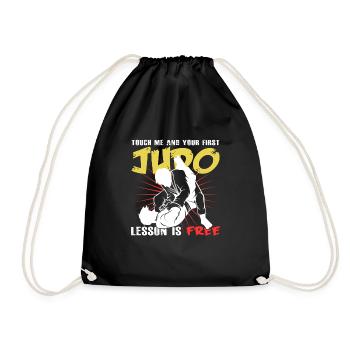 judoka - Drawstring Bag - black - Front