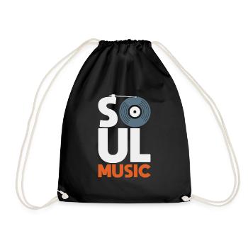 Soul Musik Geschenk Kinder Weihnachten - Turnbeutel - Schwarz - Vorne