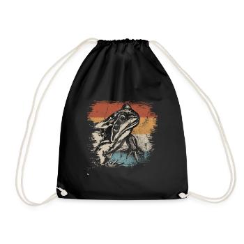 grenouille - Sac de sport léger - noir - Devant