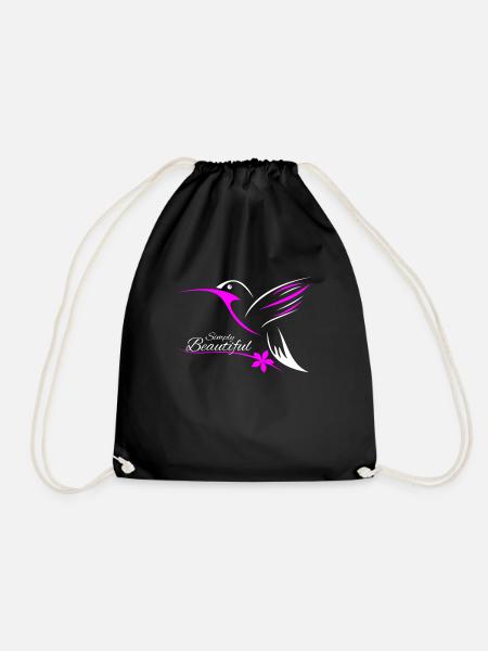 Kolibri - Turnbeutel - Schwarz