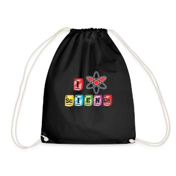 Amour de la science - Sac de sport léger - noir - Devant