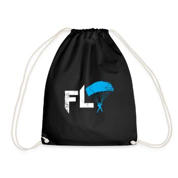 Fly Parachute Cadeau de Noël - Sac de sport léger - noir - Devant