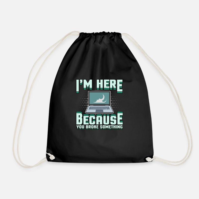 Support technique Problème informatique Bug informaticien - Sac de sport léger - noir