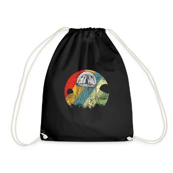jellyfish - Drawstring Bag - black - Front