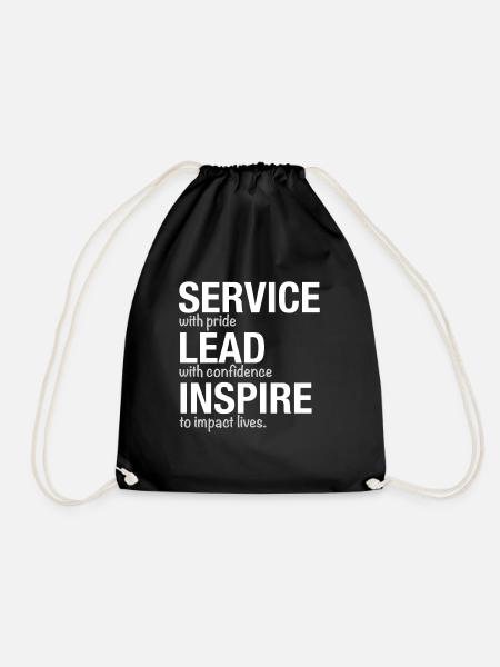 Service Lead Inspire - Turnbeutel - Schwarz