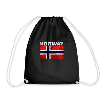 Norway - Drawstring Bag - black - Front