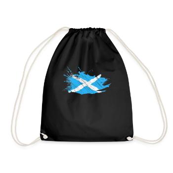 Ecosse écossais drapeau drapeau brosse motif - Sac de sport léger - noir - Devant
