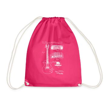 J'adore le modèle de professeur de bassiste de guitare - Sac de sport léger - fuchsia - Devant