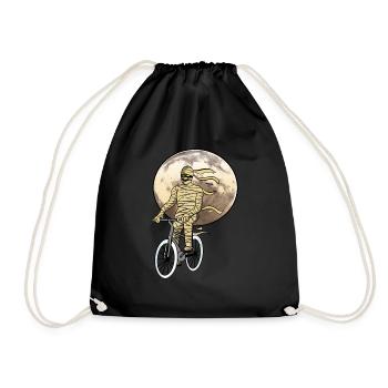 Momie Vélo Pleine Lune Espace Espace Halloween - Sac de sport léger - noir - Devant
