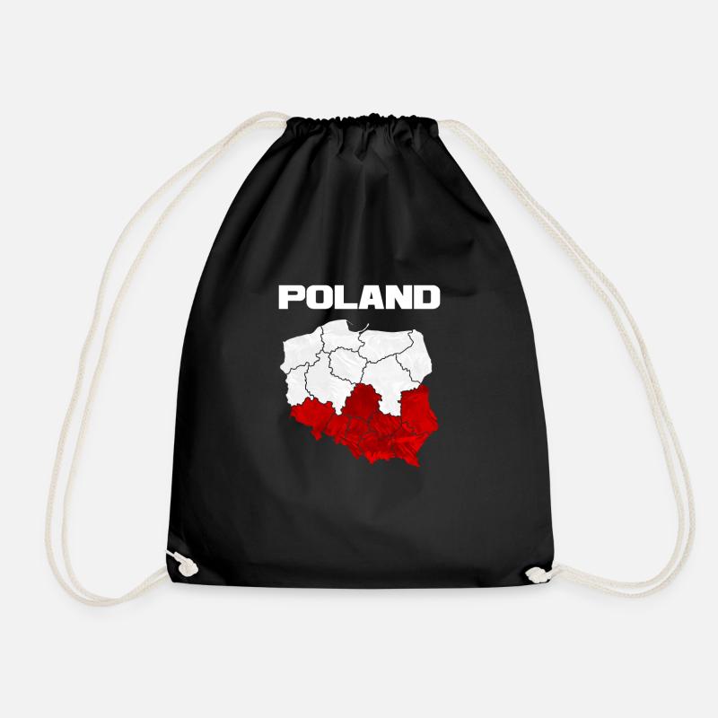 Polen - Turnbeutel - Schwarz