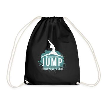 Dancing Contemporary Dance Dance Ausdurckstanz - Drawstring Bag - black - Front