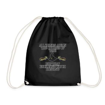 Witch Hunting Witch Hunt Halloween Scary Chasing - Drawstring Bag - black - Front