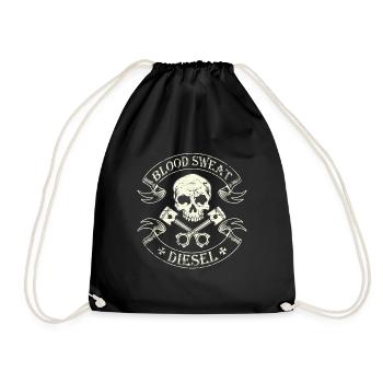 Diesel Power Gear l Blood Sweat Diesel Brother - Turnbeutel - Schwarz - Vorne