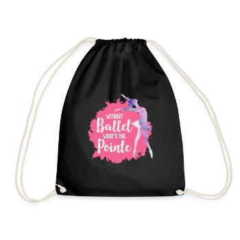 Dancing Ballet - Drawstring Bag - black - Front