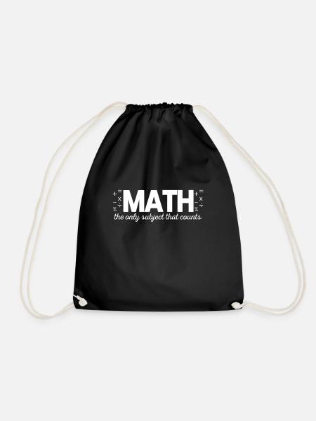 Mathe - Turnbeutel - Schwarz