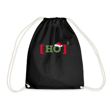 Funny Christmas t-shirt gift - Drawstring Bag - black - Front