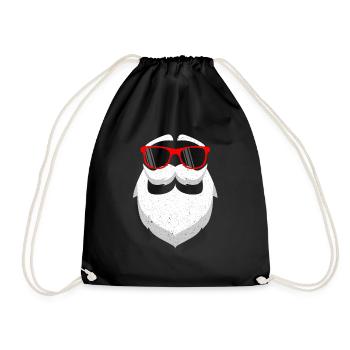 Funny Christmas t-shirt gift - Drawstring Bag - black - Front