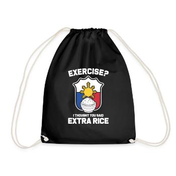 Drapeau philippin cadeau de riz supplémentaire philippin - Sac de sport léger - noir - Devant