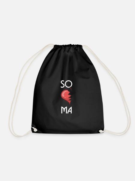 SOMA Cute Soulmates Valentinstag 2020 Partner - Turnbeutel - Schwarz