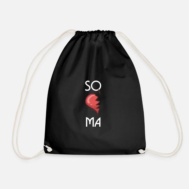 SOMA Cute Soulmates Valentinstag 2020 Partner - Turnbeutel - Schwarz