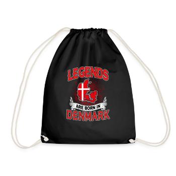 Legends Denmark Drapeau Drapeau Cadeau - Sac de sport léger - noir - Devant