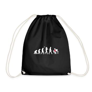 ITler IT Computer Science Nerd Gift Computer - Drawstring Bag - black - Front