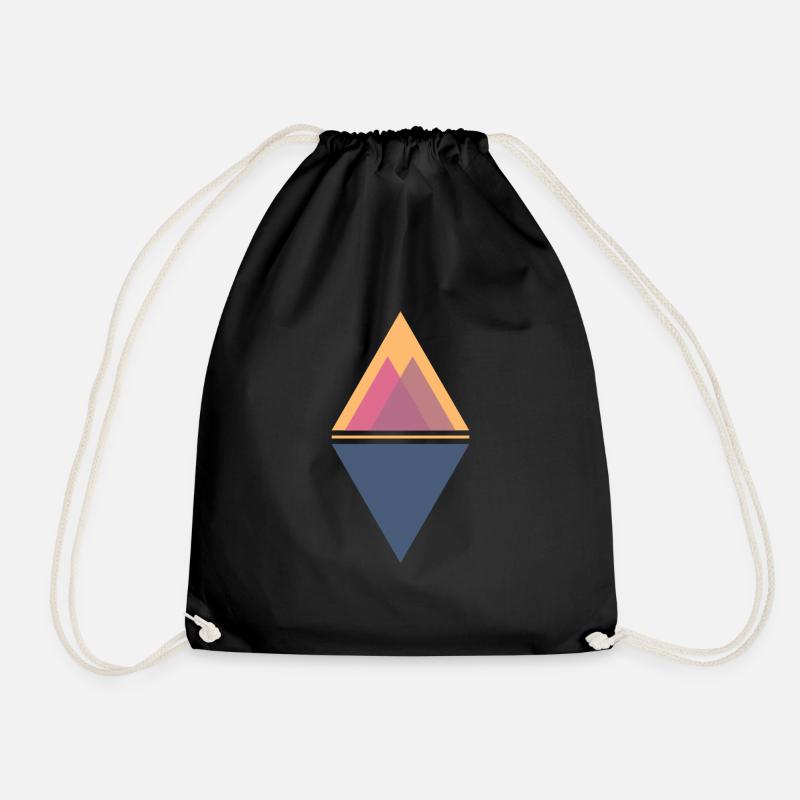 Triangles de formes géométriques - Sac de sport léger - noir