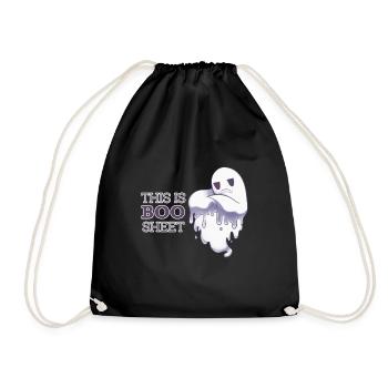 T-shirt d'Halloween - T-shirt Ghost - Drôle - Sac de sport léger - noir - Devant