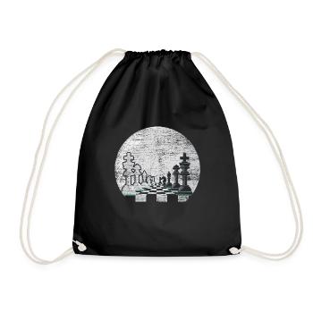 Échecs en échecs lune d’échecs jeu d’échecs - Sac de sport léger - noir - Devant