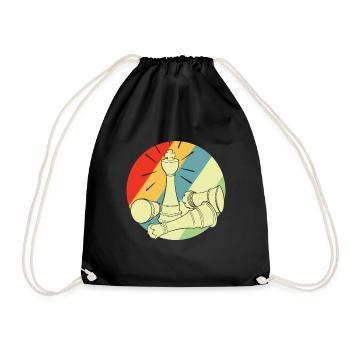 Jeu d’échecs rétro jeu d’échecs - Sac de sport léger - noir - Devant