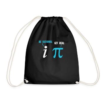 Soyez rationnel Get Real Fun Math Math Joke Stats Pun - Sac de sport léger - noir - Devant