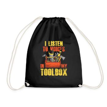 Boîte à outils charpentier - Sac de sport léger - noir - Devant
