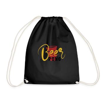 Beerpong Cup Logo German Colors - Turnbeutel - Schwarz - Vorne