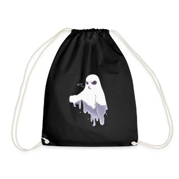 T-shirt d'Halloween - T-shirt Ghost - Drôle - Sac de sport léger - noir - Devant