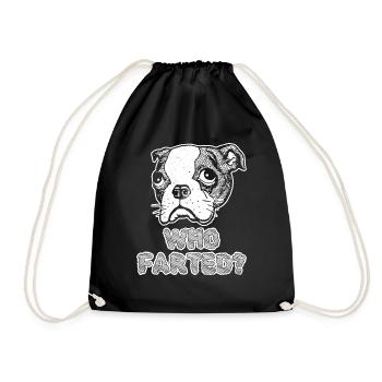 Boston Terrier Qui a pété le chien drôle - Sac de sport léger - noir - Devant