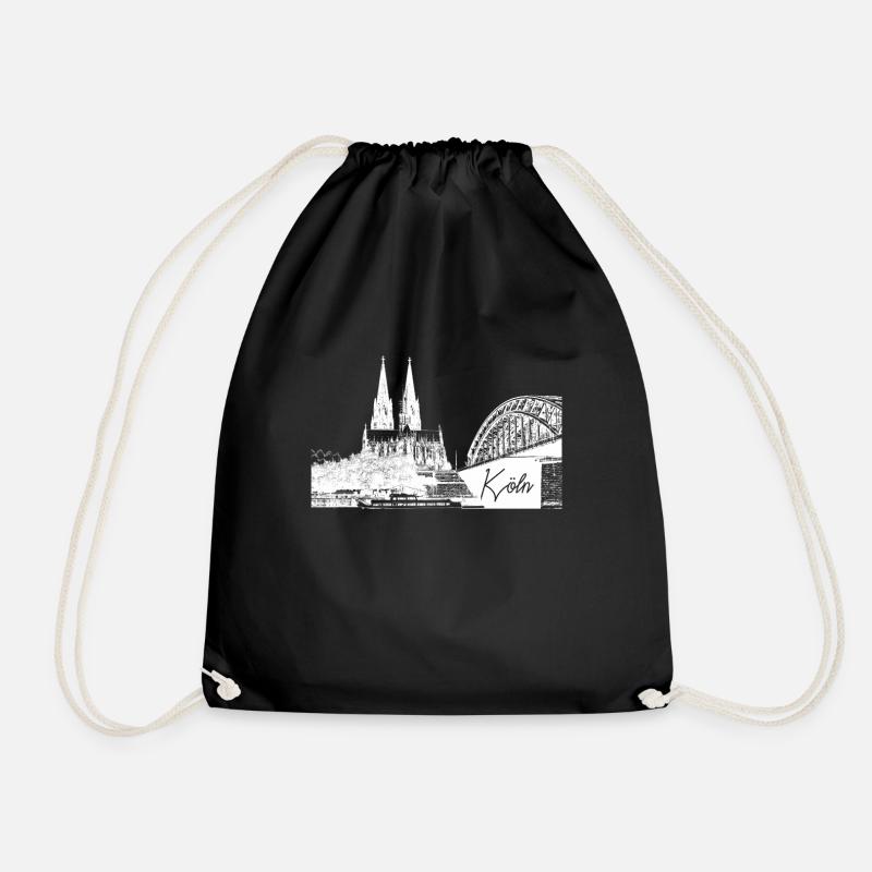 Kölner Dom - Turnbeutel - Schwarz