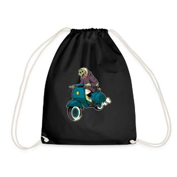 Cadeau de scooter zombi scooter - Sac de sport léger - noir - Devant
