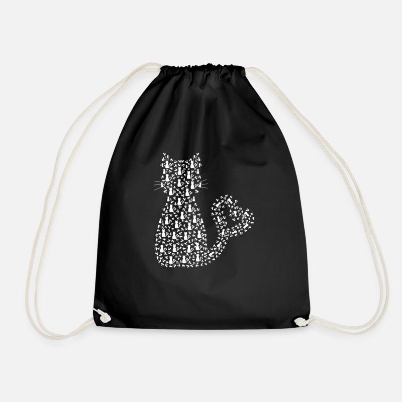 Chat en chat - Sac de sport léger - noir
