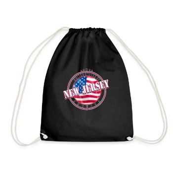 New Jersey America Country Gift - Sac de sport léger - noir - Devant