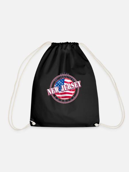 New Jersey Amerika Land Geschenk - Turnbeutel - Schwarz