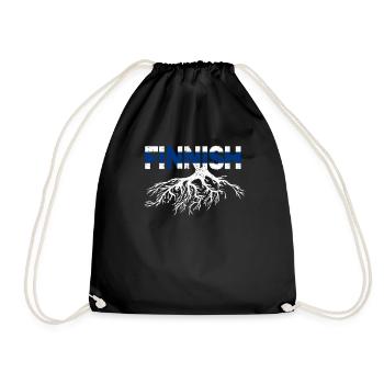 Idée cadeau cadeau bannière bannière de Finlande - Sac de sport léger - noir - Devant