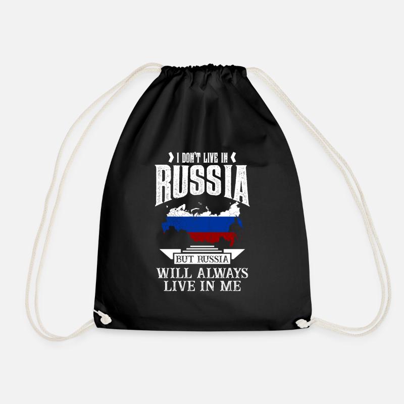 Russland Russe Russia Russisch Putin Kasachstan - Turnbeutel - Schwarz