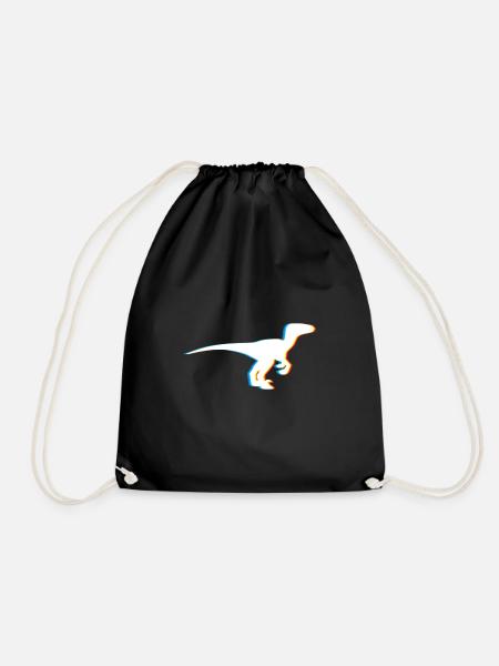 Cadeau psychédélique de conception de dinosaure TRex pour - Sac de sport léger - noir