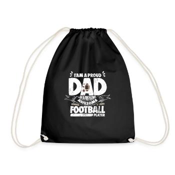 Football américain - Sac de sport léger - noir - Devant