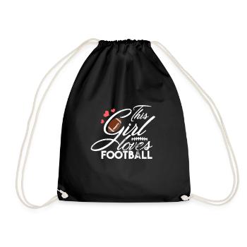 Football américain - Sac de sport léger - noir - Devant
