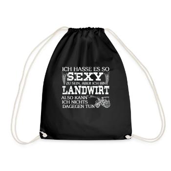 Fermier sexy - Sac de sport léger - noir - Devant
