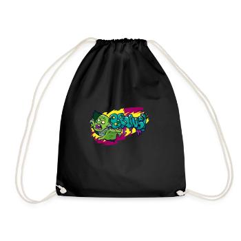 Cadeau zombie Halloween - Sac de sport léger - noir - Devant