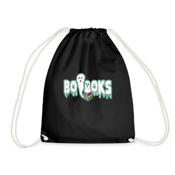 Livre de lecture fantôme Halloween costume effrayant cadeau - Sac de sport léger - noir - Devant