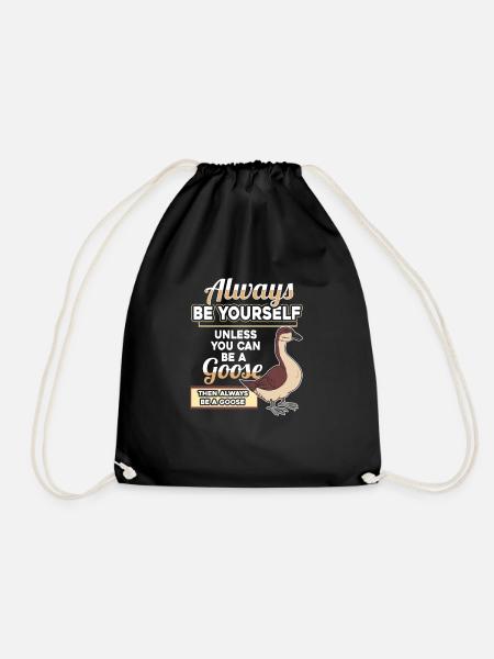goose - Drawstring Bag - black